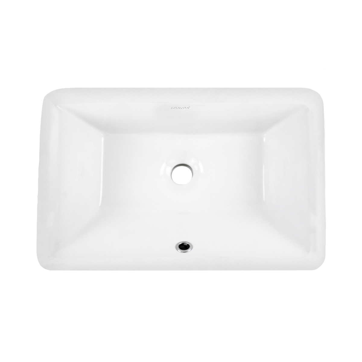 Lavabo De Ceramica Con Rebosadero Colocacion Bajo Cubierta Marca Gravita