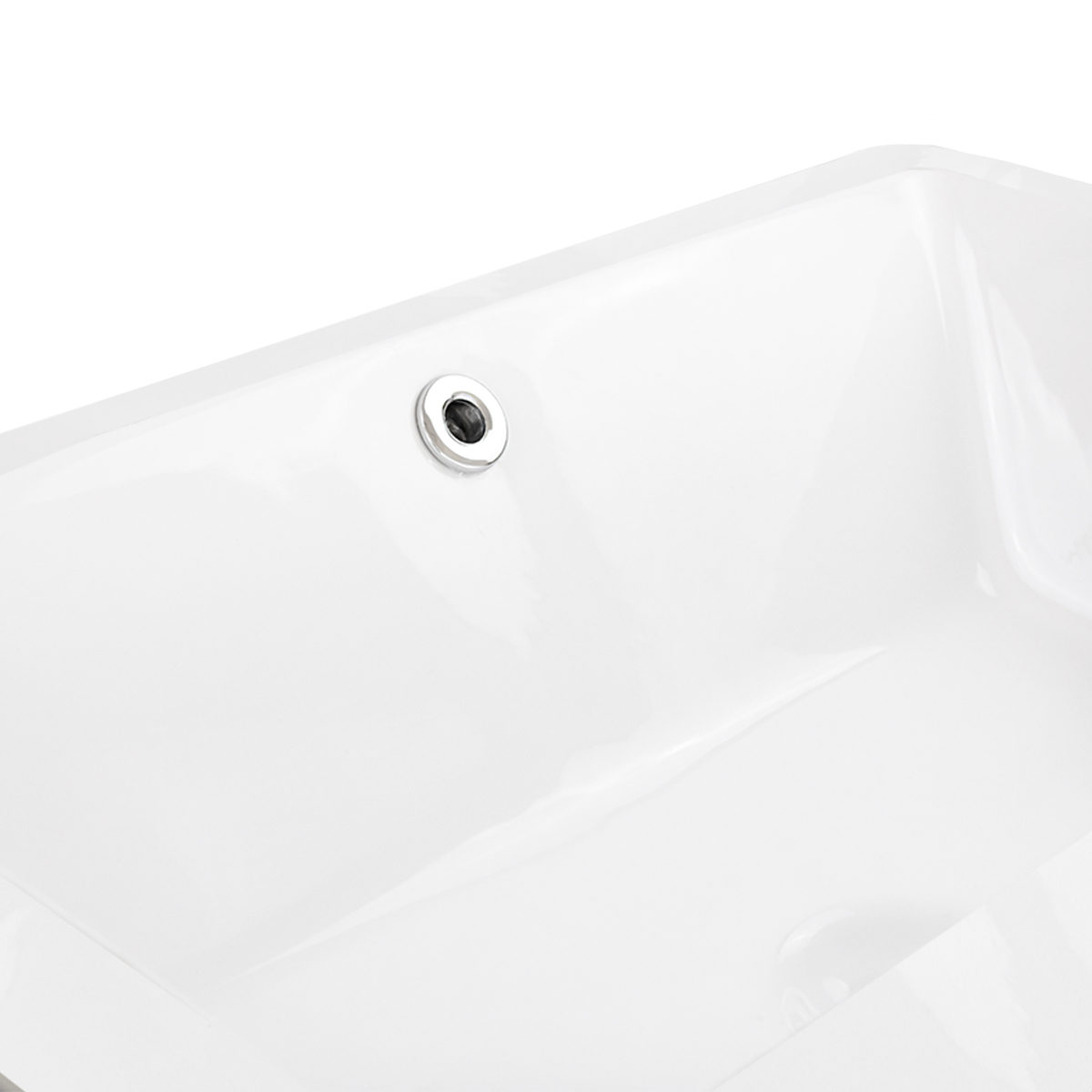 Foto 5 pulgar | Lavabo De Ceramica Con Rebosadero Colocacion Bajo Cubierta Marca Gravita