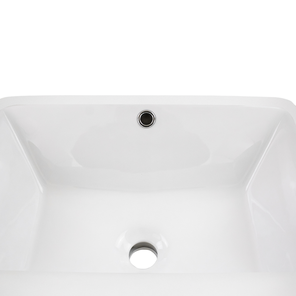 Foto 6 pulgar | Lavabo De Ceramica Con Rebosadero Colocacion Bajo Cubierta Marca Gravita