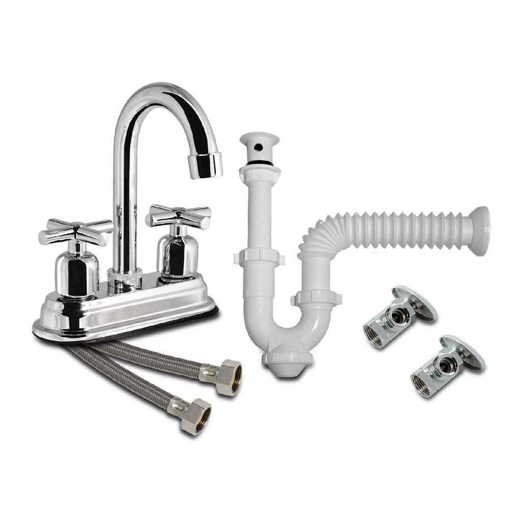 Kit Para Instalar Fregadero Lavabo Cuello Alto Miber Baño