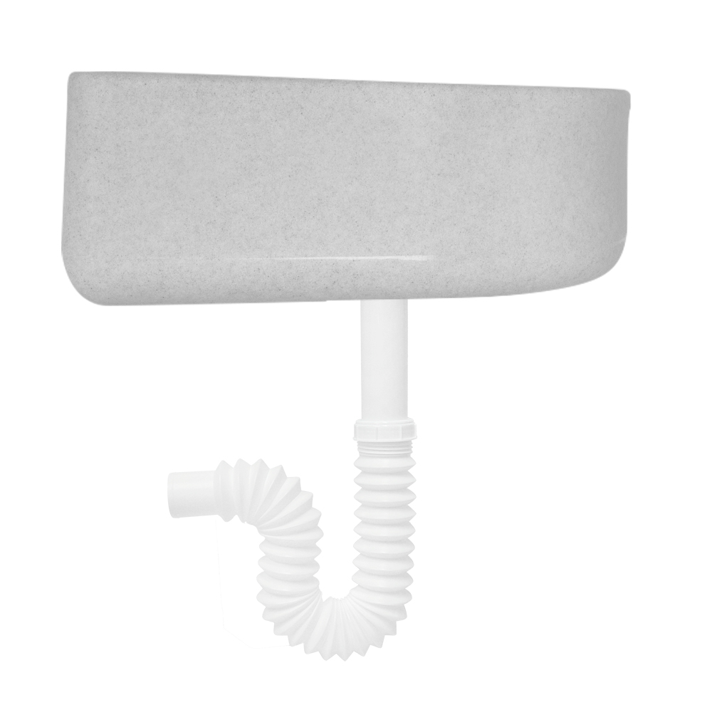 Lavabo Color Poligranito Con Kit De Instalación Y Céspol Anti-olores