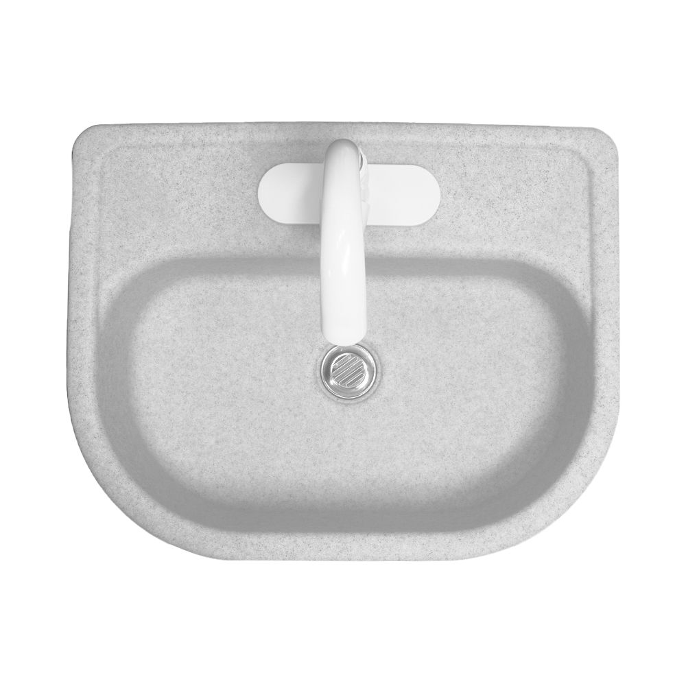 Foto 4 pulgar | Lavabo Color Poligranito Con Llave De Abs, Kit De Instalación Y Céspol Anti-olores