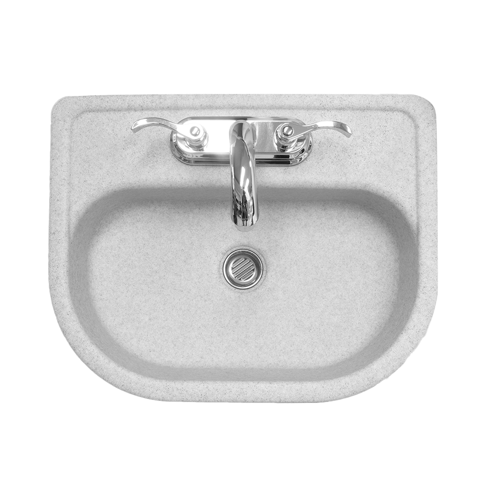 Foto 4 pulgar | Lavabo Color Poligranito Con Mezcladora