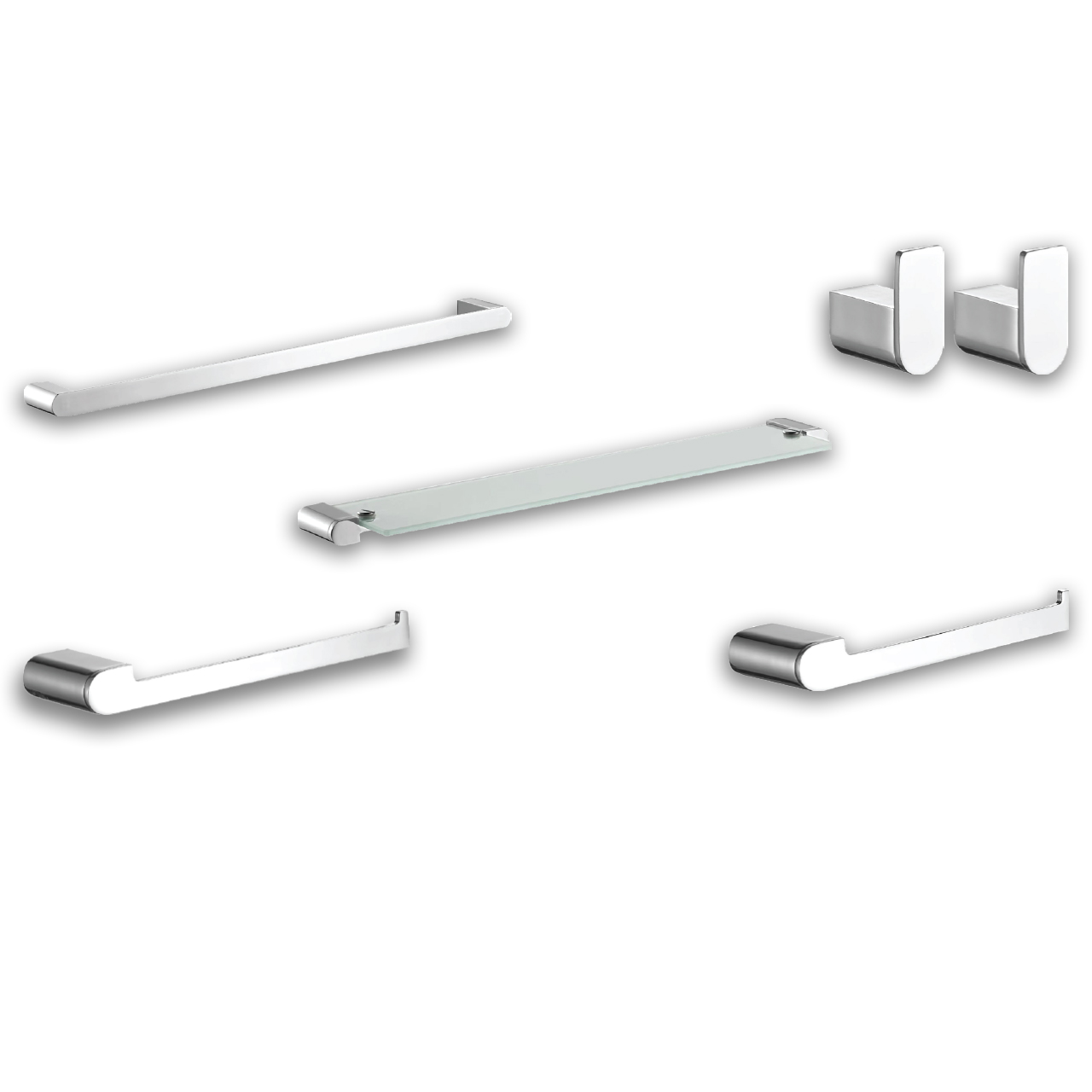 Accesorios para Baño Rubinett Cromado 6 Piezas