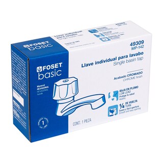 Foto 3 | Llave Plástica Individual para Lavabo Foset Basic