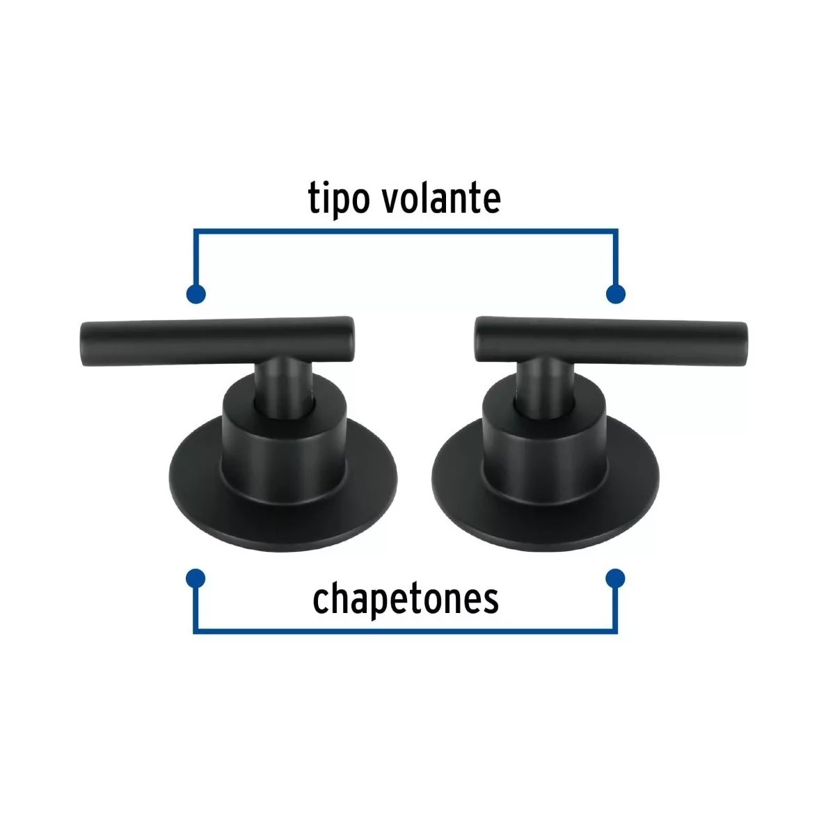 Foto 4 pulgar | Juego de 2 Manerales para Regadera Eo Safe Imports ESI-10405 Negros