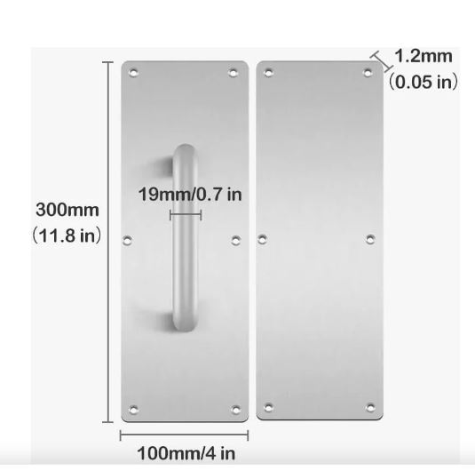 Foto 3 | Jaladera para Puertas Wünd  de Acero Inoxidable