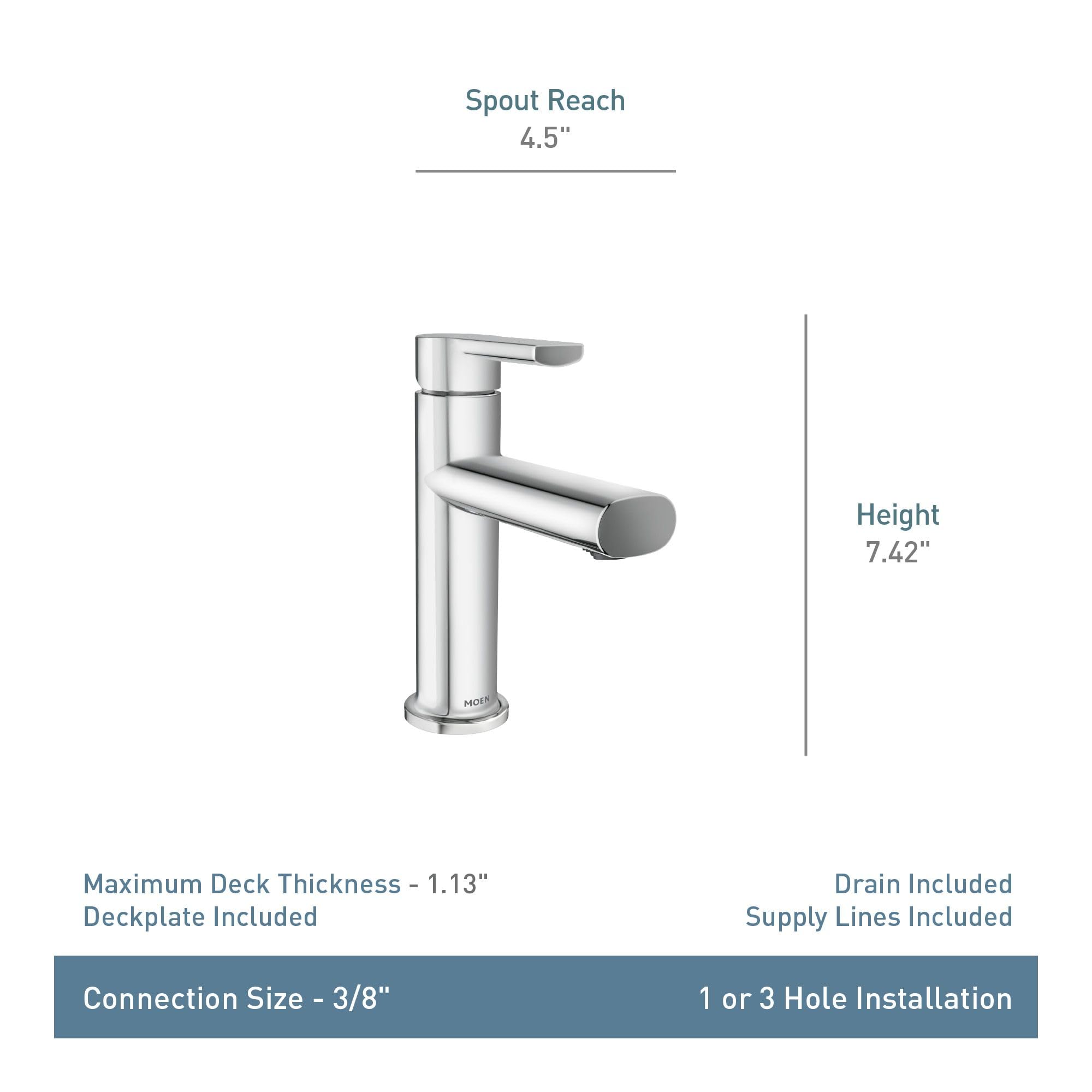 Foto 3 pulgar | Grifo Para Lavabo De Baño Moen Meena, Dorado Bronceado, De Una Sola Manija - Venta Internacional.