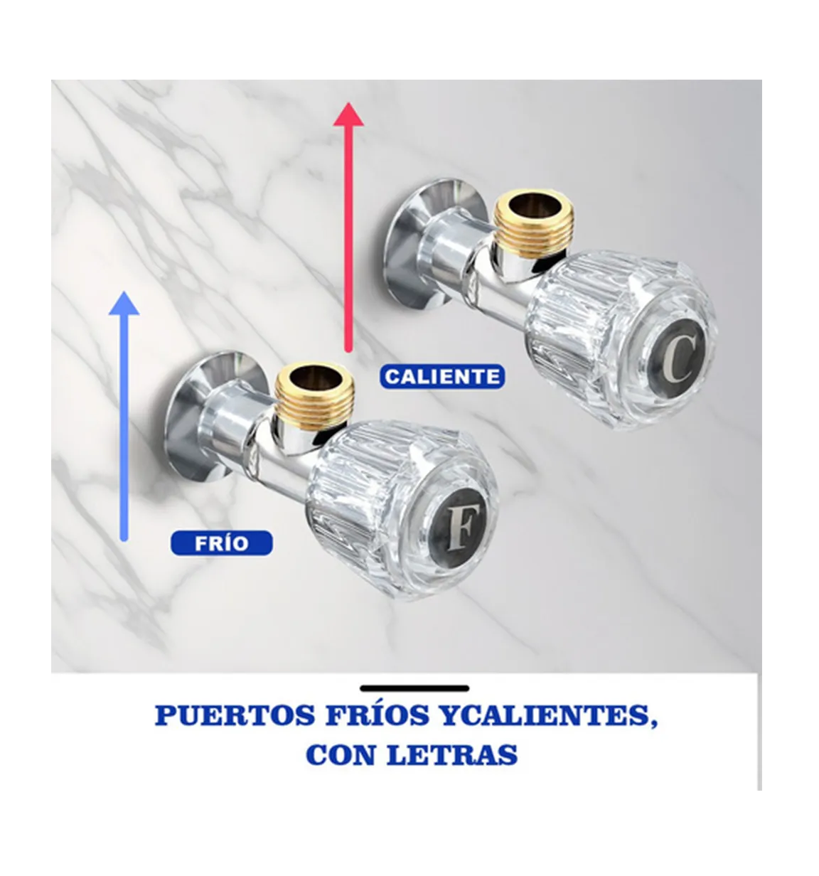 Foto 5 pulgar | Juego De 2 Manerales De Acrílico Regadera
