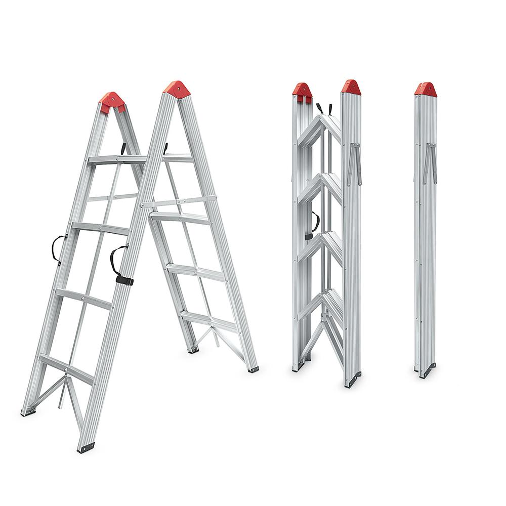Escalera Plegable Aluminio 5 Escalones Fold A Step Portátil