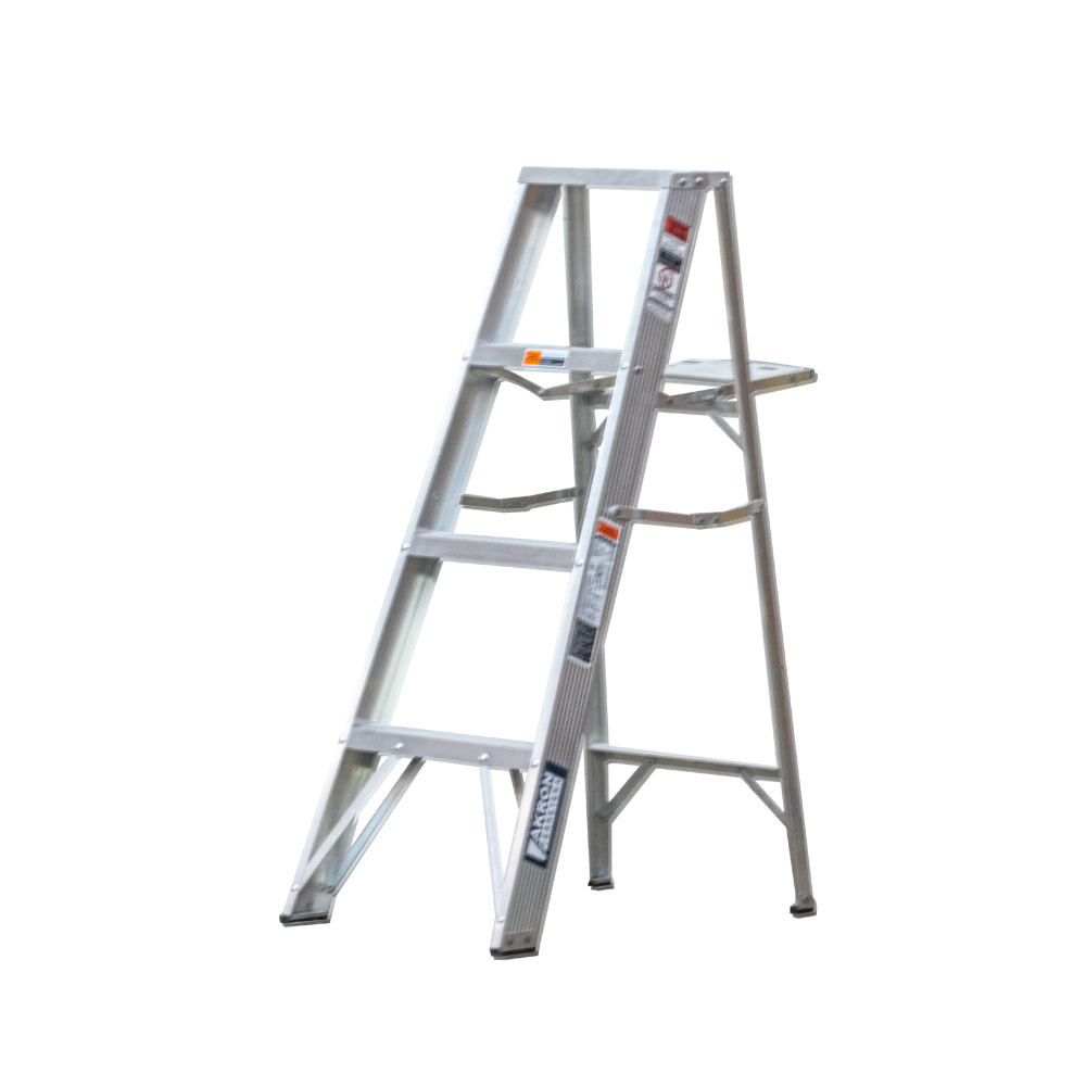 Escalera De Tijera Akron 3 Escalones 1.22mts De Aluminio