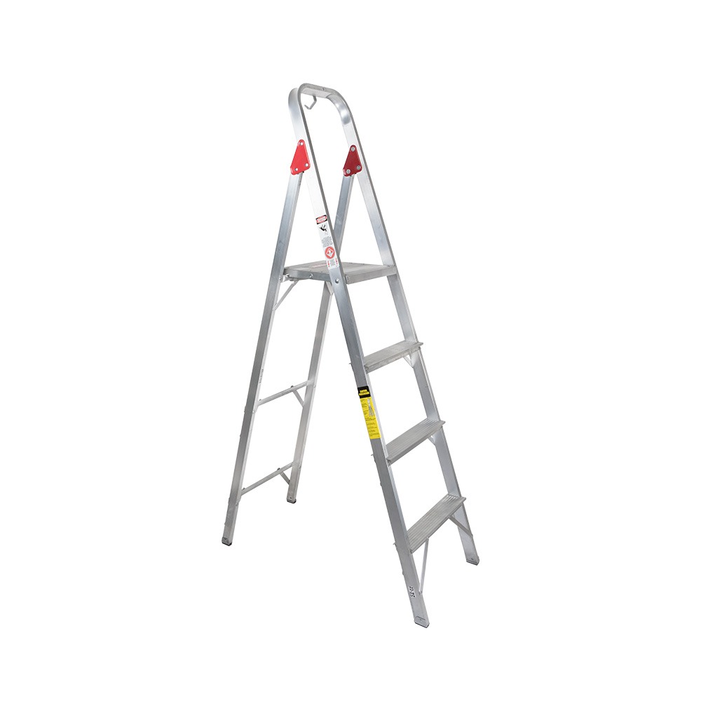 Foto 1 | Escalera Tubular Plegable Akron 3 Escalones 1.86 Mts C/barandal Y Plataforma De Aluminio