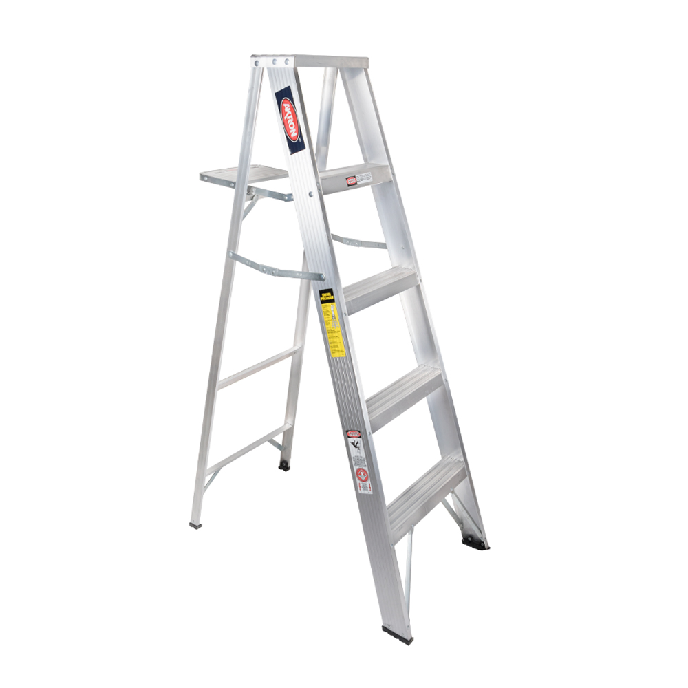 Escalera De Tijera Akron 4 Escalones 1.52mts De Aluminio