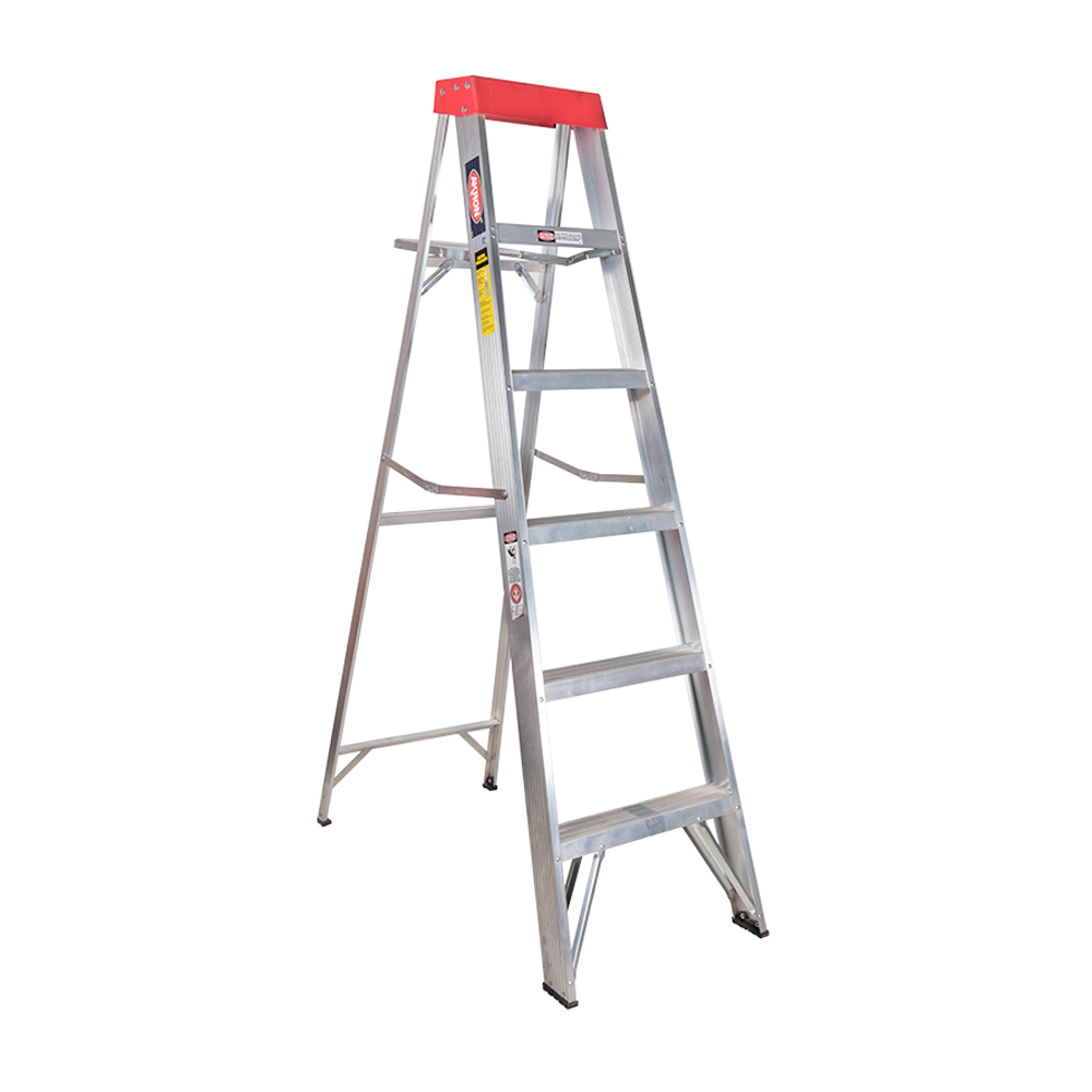 Escalera De Tijera Akron 5 Escalones 1.83mts  De Aluminio