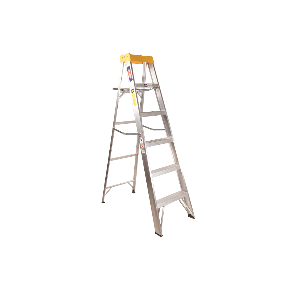Escalera De Tijera Akron 5 Escalones 1.83mts De Aluminio
