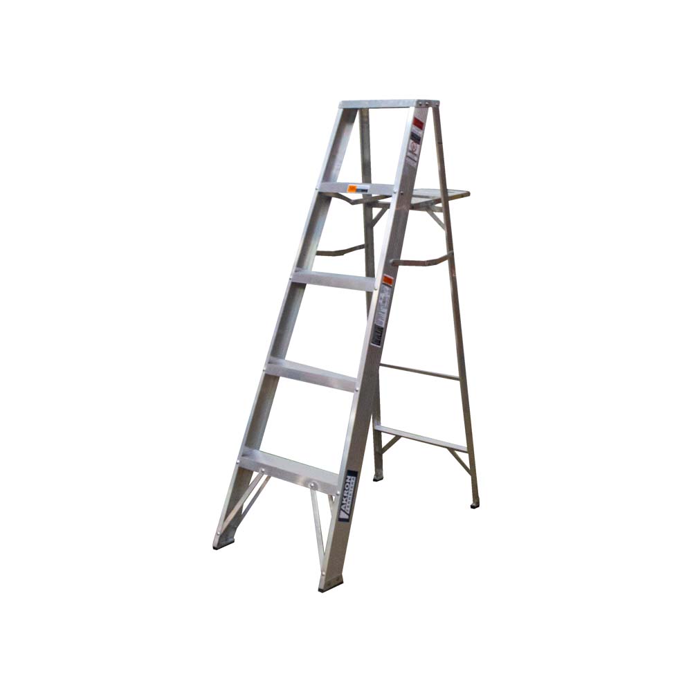 Escalera De Tijera Akron 4 Escalones 1.52mts De Aluminio