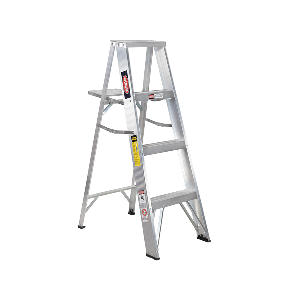 Escalera De Tijera Akron 3 Escalones 1.22mts De Aluminio