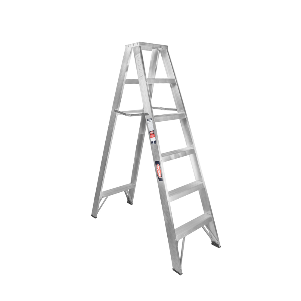 Escalera De Tijera Akron 5 Escalones 1.83mts De Aluminio