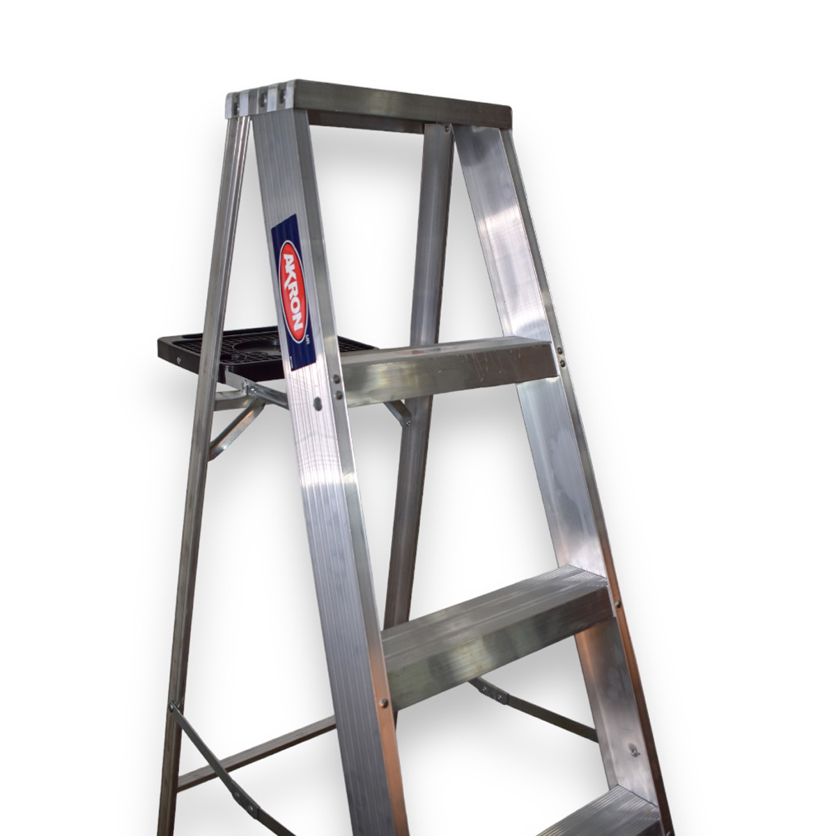Foto 4 pulgar | Escalera De Tijera Akron 77-25 | De Aluminio | Altura 2.31m | 7 Peldaños | Uso Profesional (tipo Ii) Con Porta