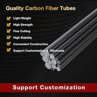 Foto 3 | Varilla De Fibra De Carbono Arris De 9,0 Mm De Diámetro, 400 Mm De Largo, 5 Piezas - Venta Internacional.
