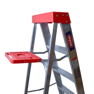 Foto 5 | Escalera De Tijera Akron 77-80 | De Aluminio | Altura 2.01m | 6 Peldaños | Uso Comercial (tipo Iii) Con Platafo