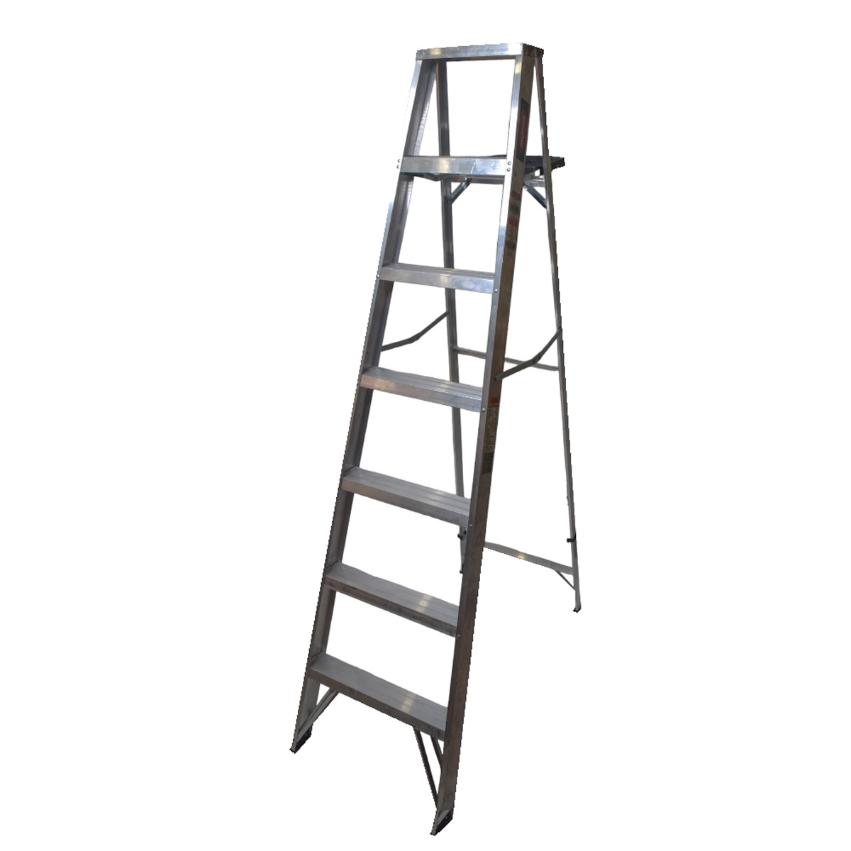 Escalera De Tijera Akron 77-79sp | De Aluminio | Altura 2.01m | 6 Peldaños | Uso Comercial (tipo Iii)