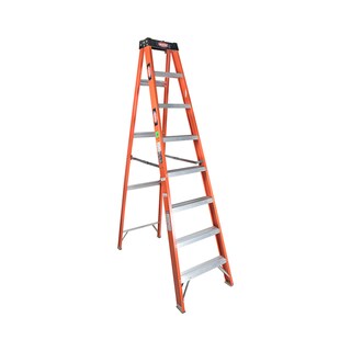 Foto 1 | Escalera De Tijera Akron 80-95 | De Fibra De Vidrio | Altura 2.31m | 7 Peldaños | Uso Industrial Pesado (tipo Ia)