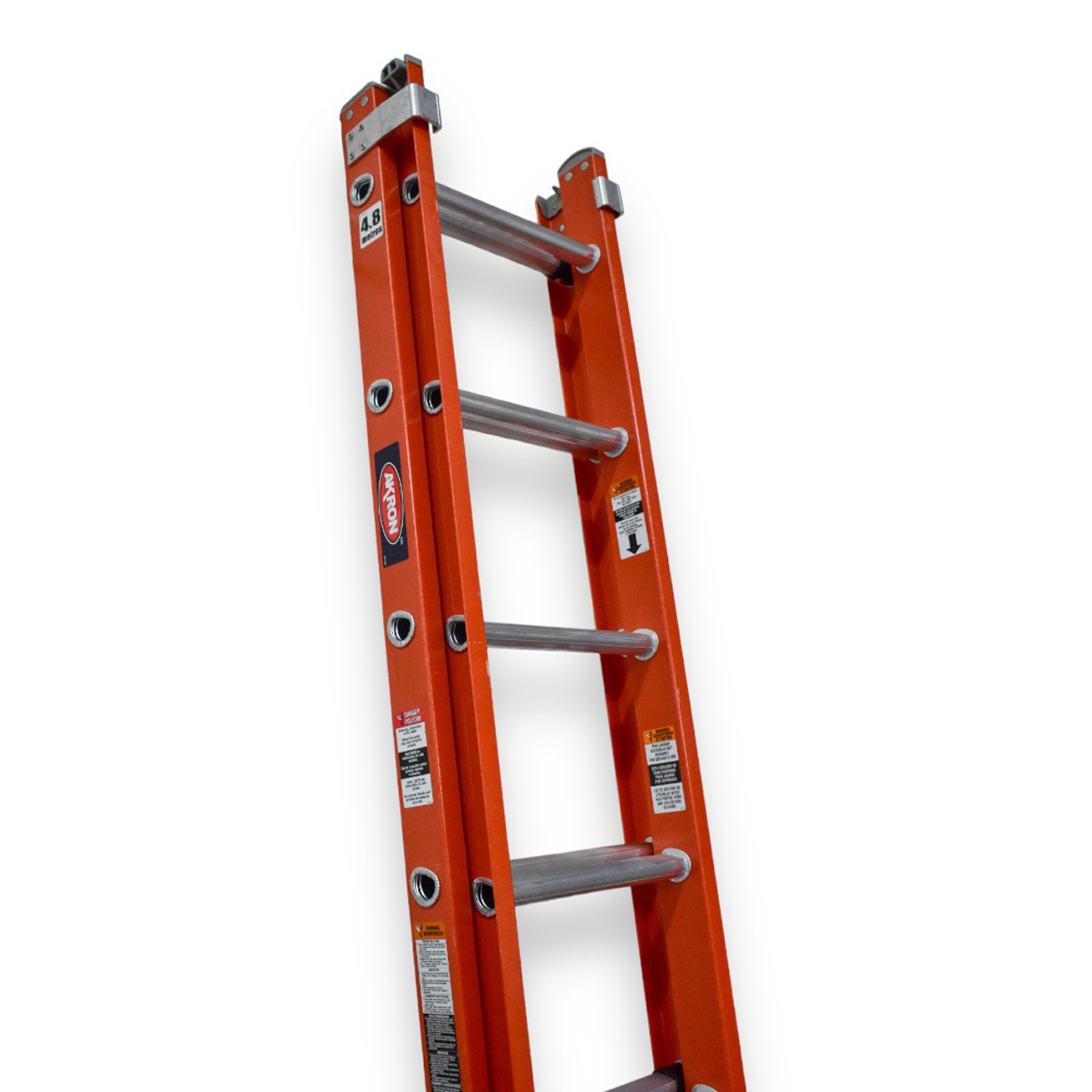 Foto 4 pulgar | Escalera De Extensión Akron 81-22 | De Fibra De Vidrio | Altura Ajustable De 2.44m A 5.10m | 16 Peldaños | Uso