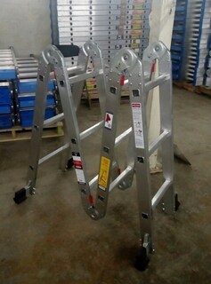 Foto 4 | Escalera 8 en 1 Multiposiciones Akron 12 Escalones 3.28mts De Aluminio