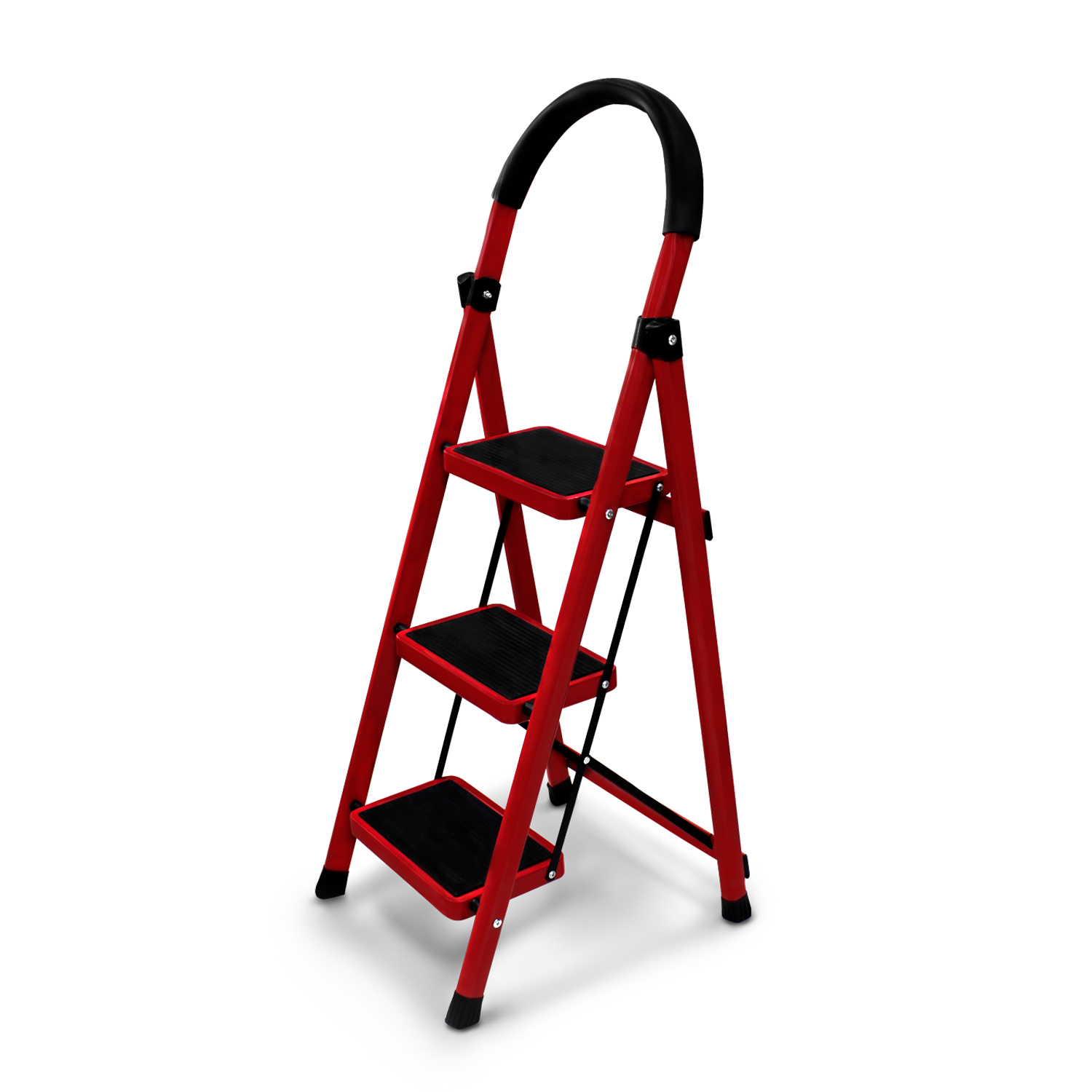 Escalera Plegable Andromeda Inc color Rojo