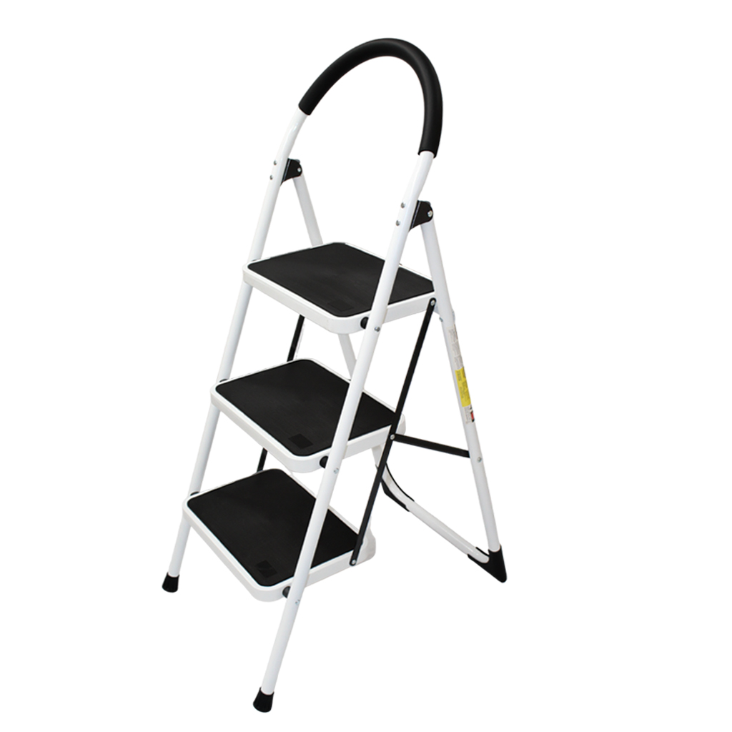 Escalera De Aluminio Plegable KECOMPRAS Tres Escalones Antiderrapante