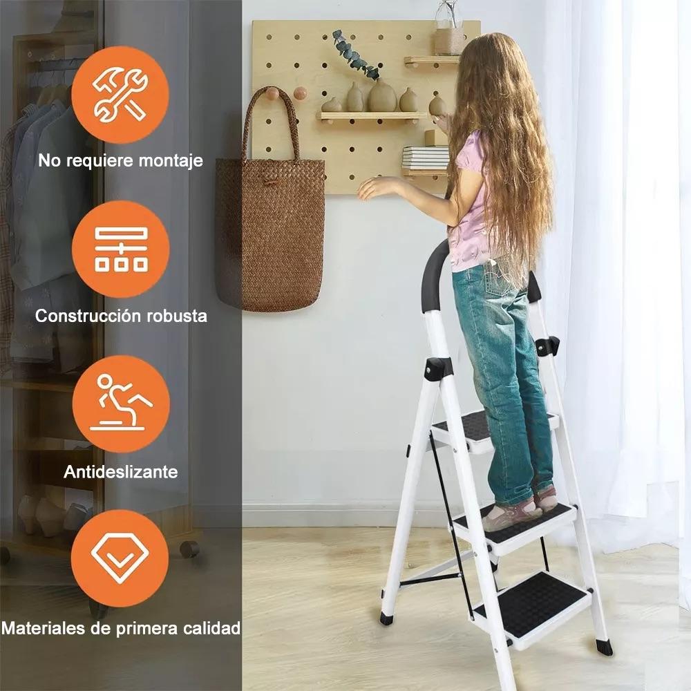 Foto 8 | Escalera Plegable CJR Tipo Tijera de 3 Peldaños Antiderrapante