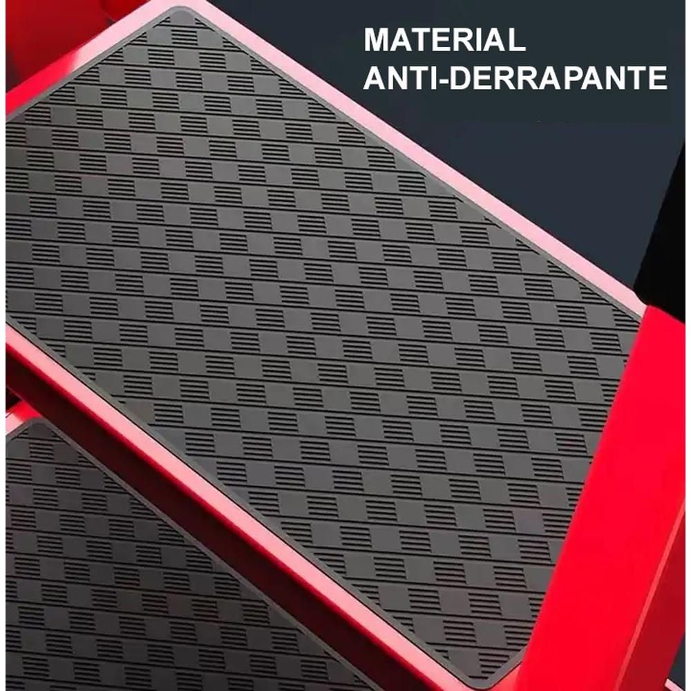 Foto 6 pulgar | Escalera Plegable Cjr Roja de 3 Niveles