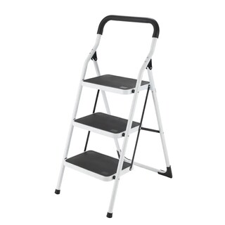 Foto 1 | Escalera Surtek Plegable Tipo Taburete Acero 3 Peldaños
