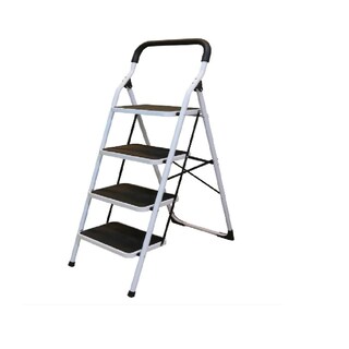 Foto 1 | Escalera Surtek Tubular Plegable Taburete Acero 4 Escalones