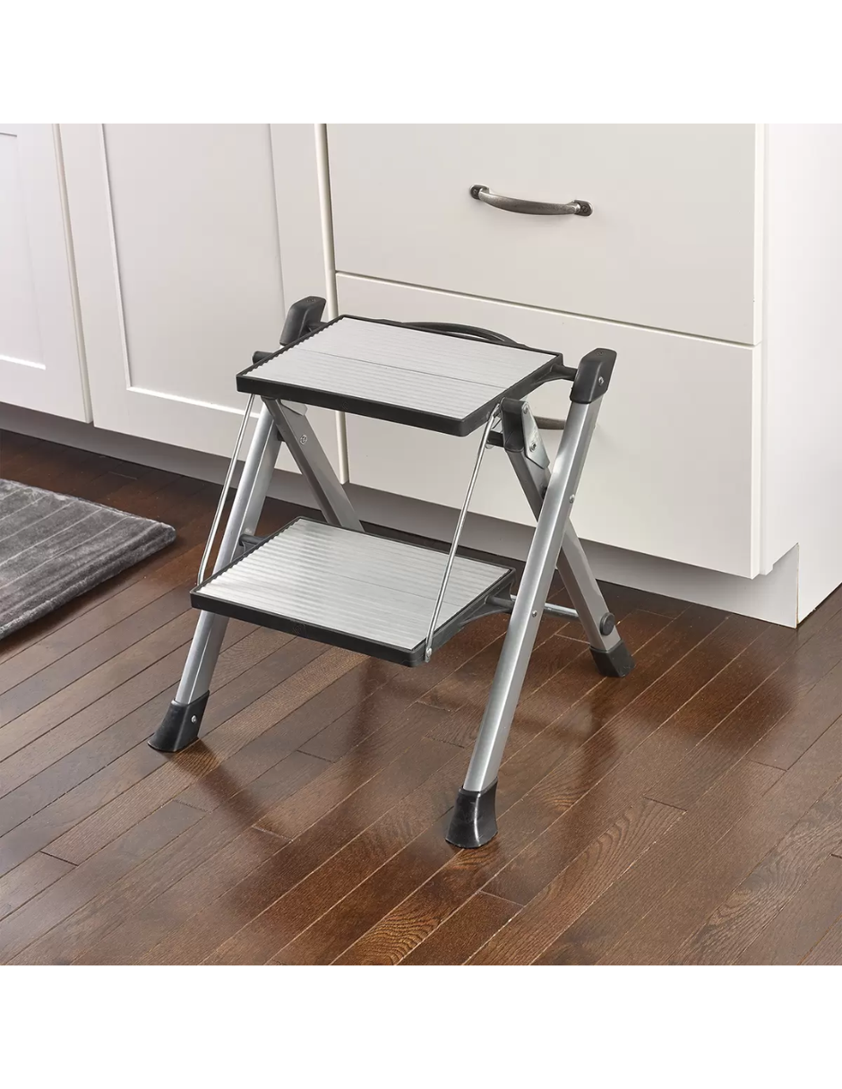 Foto 4 pulgar | Escalera Plegable Polder de Aluminio con 2 Peldaños