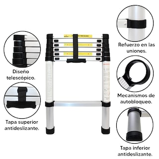Foto 3 | Escalera Kecompras Telescópica de 2 m