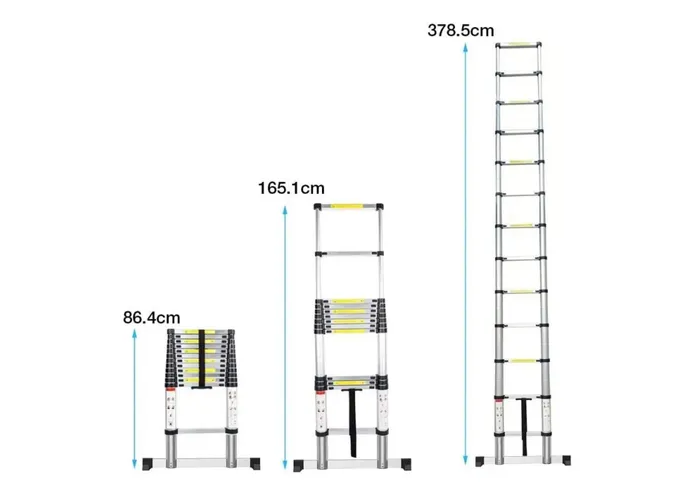 Foto 5 pulgar | Xtellar Escalera Telescópica Retráctil 3.8 Metros - Solución Compacta Y De Altura Ajustable Para Tus Proyectos