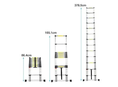 Foto 4 | Xtellar Escalera Telescópica Retráctil 3.8 Metros - Solución Compacta Y De Altura Ajustable Para Tus Proyectos