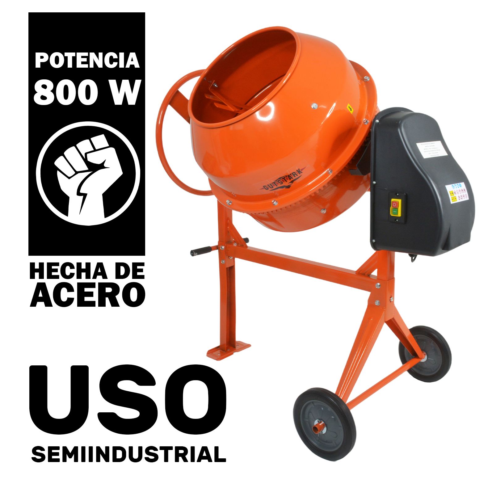 Foto 3 pulgar | Revolvedora de Concreto Eléctrica Gutstark Mkz-revolelecnar