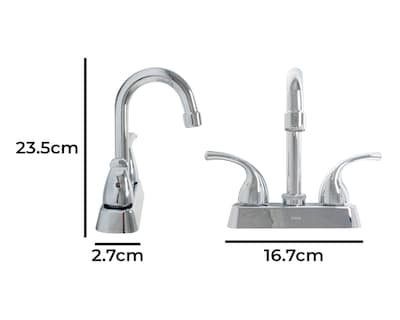 Foto 4 | Mezcladora Lavabo Dica 4” Bar Cuello Alto (cubierta Manerales Palanca Cartucho Ceramico)