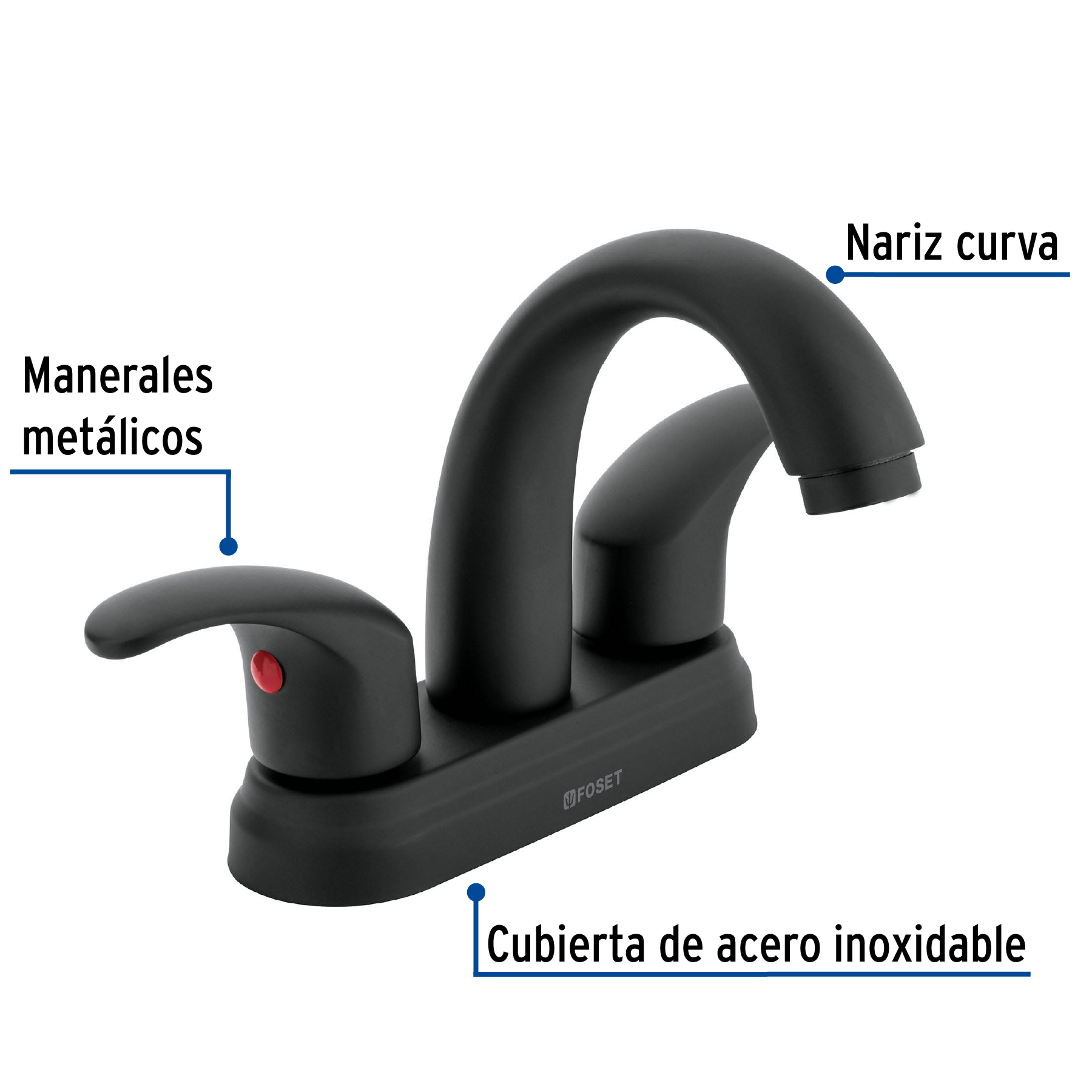 Foto 3 pulgar | Mezcladora para Lavabo Truper AQM-52M color Negro