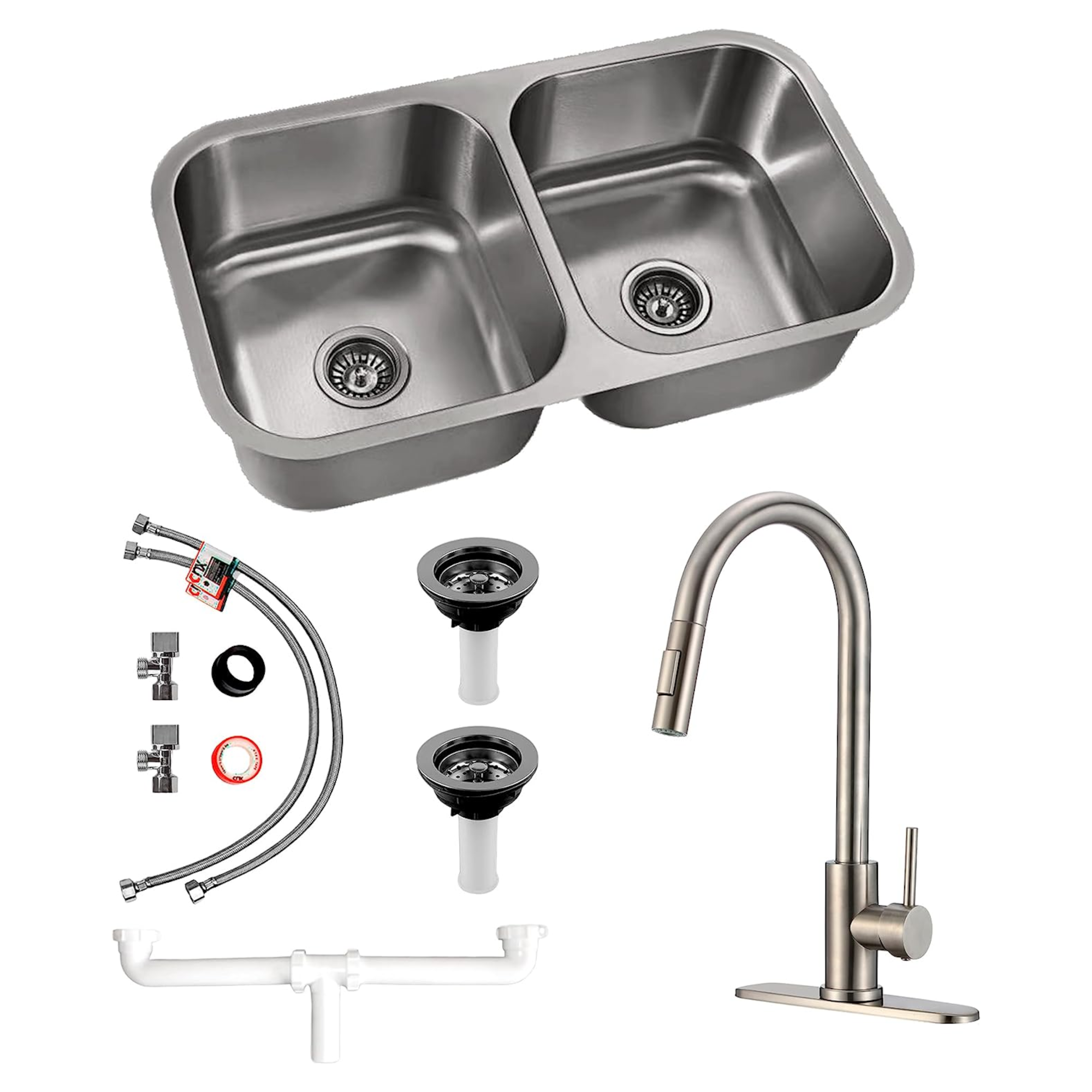 Foto 2 pulgar | Kit Completo de Tarja de Cocina y Mezcladora Meer-CNX Premium Incluye Mangueras