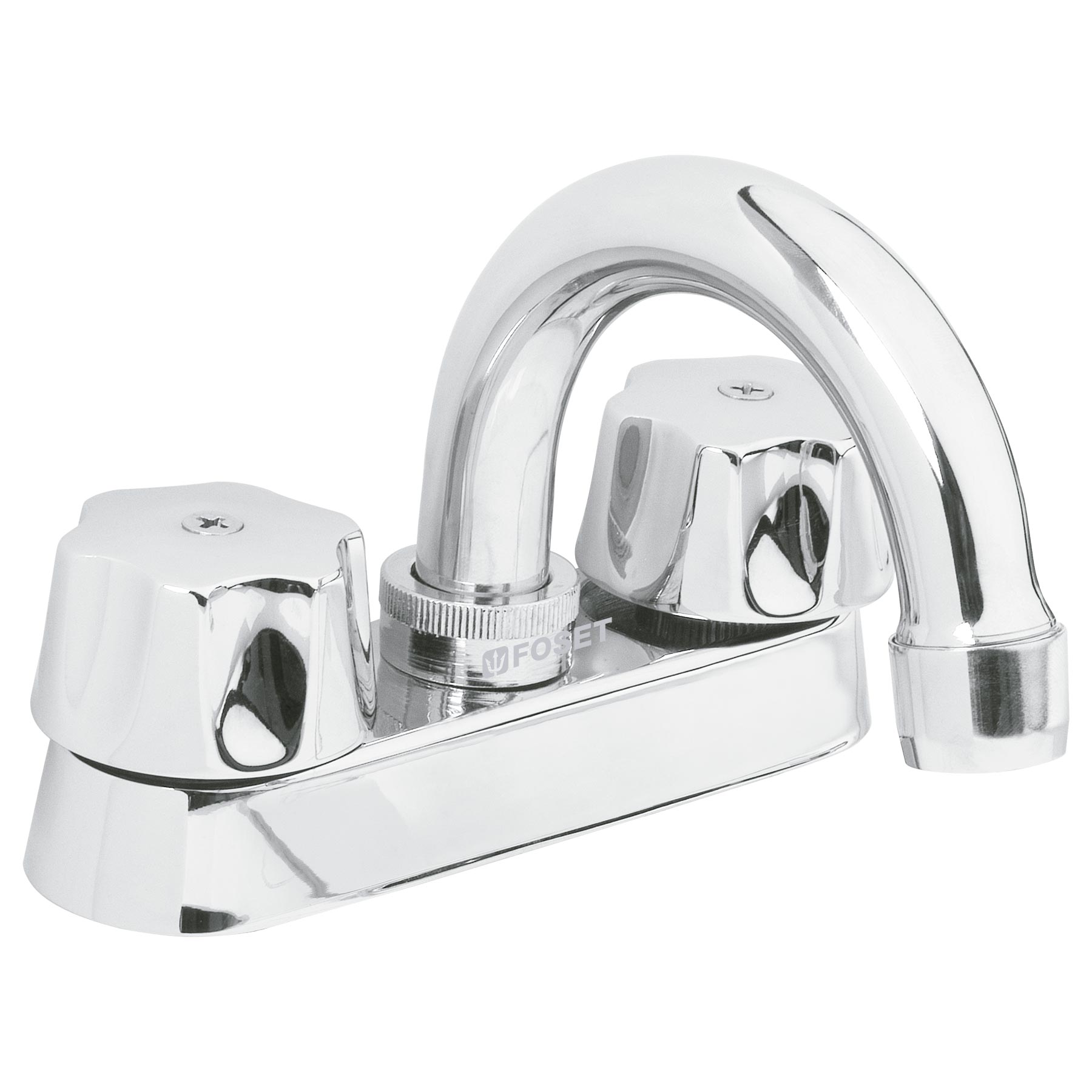 Foto 1 | Mezcladora Foset M-050-C color Gris 4" para Lavabo Cuello Curvo Cartucho Compresión