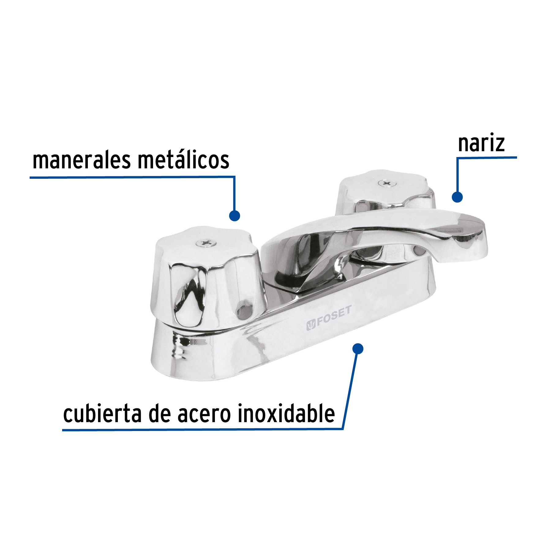 Foto 3 pulgar | Mezcladora Foset M048c para Lavabo