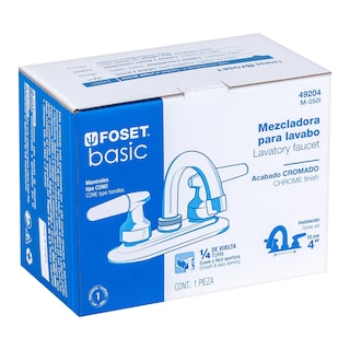 Foto 4 | Mezcladora Foset M-050I color Gris 4" para Lavabo Cuello Curvo Manerales Cono