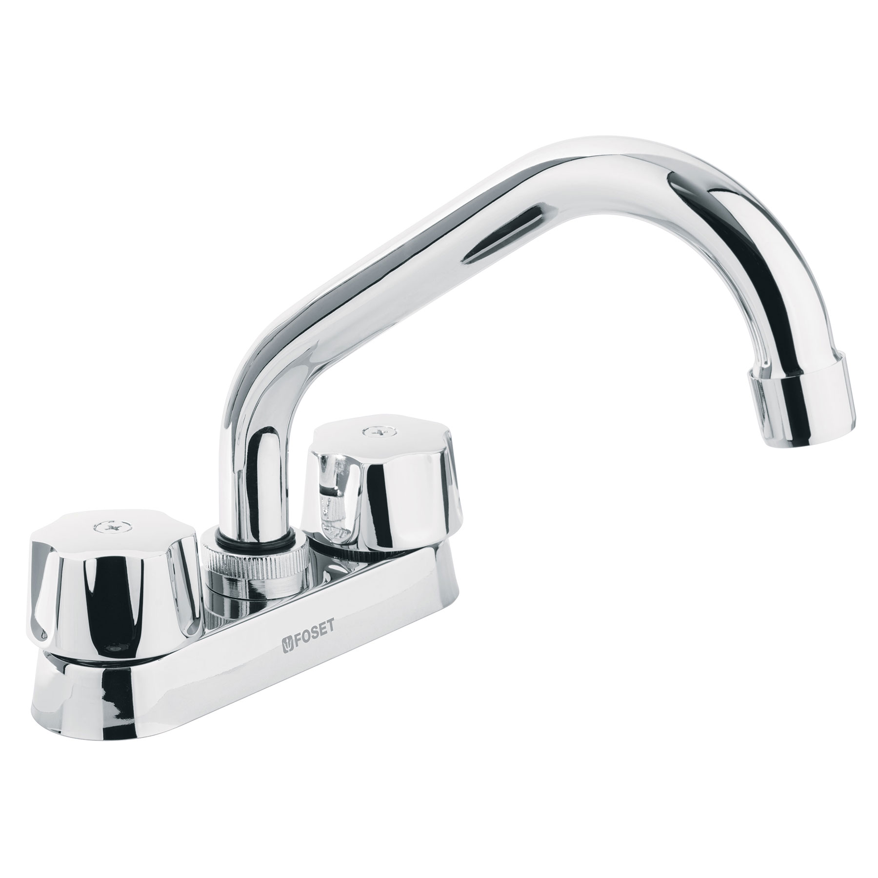 Foto 2 pulgar | Mezcladora Foset M-070 color Gris 4" para Lavabo Tubular Cartucho Cerámico
