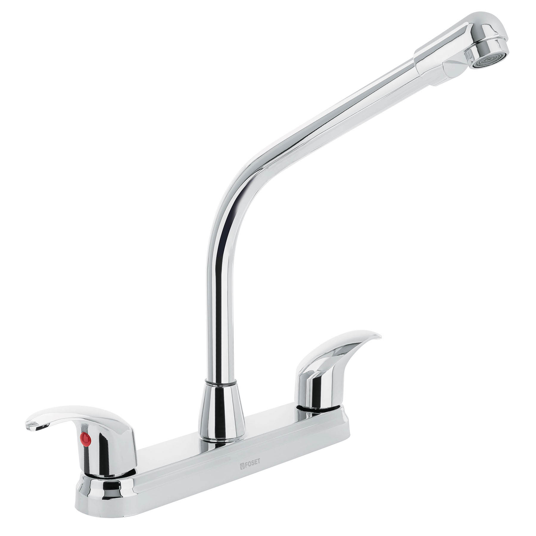Foto 1 | Mezcladora Inoxidable 8" Foset para Fregadero Cuello Cobra Palanca Aqua color Gris