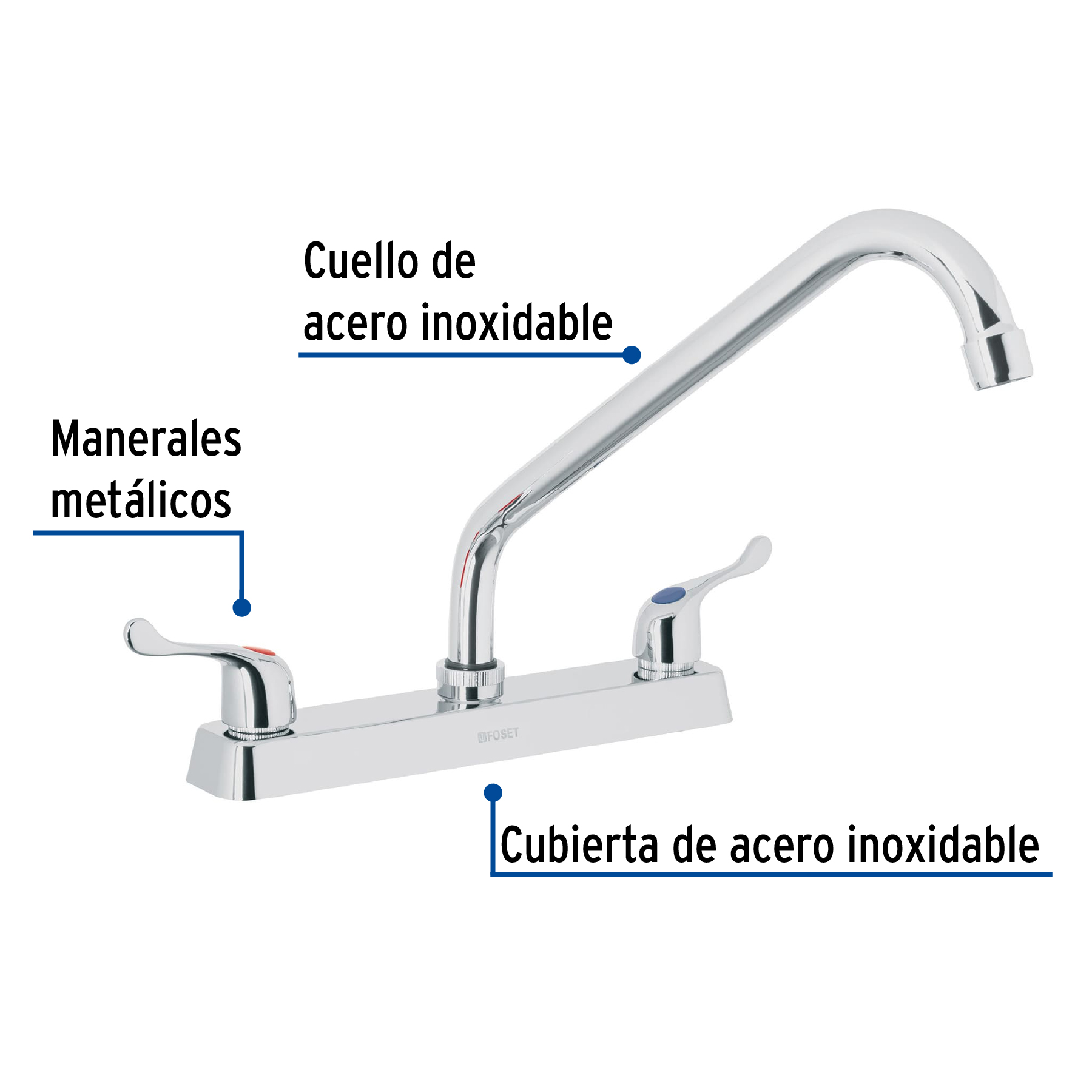 Foto 3 pulgar | Mezcladora Foset F318p color Plata