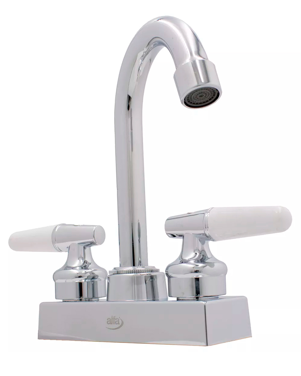 Foto 3 pulgar | Mezcladora Alfa Plata para Lavabo